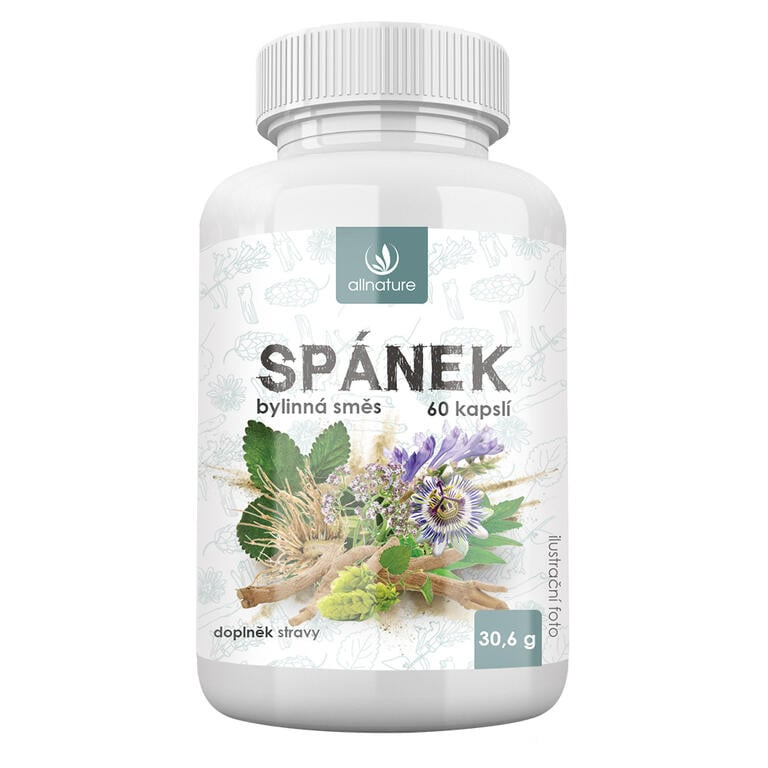 ALLNATURE Spánek bylinný extrakt 60 kapslí