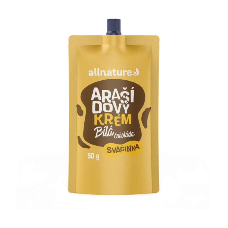ALLNATURE Arašídový krém s bílou čokoládou 50 g