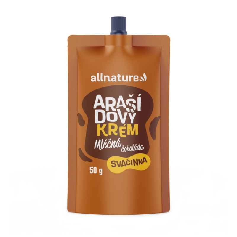 ALLNATURE Arašídový krém s mléčnou čokoládou 50 g