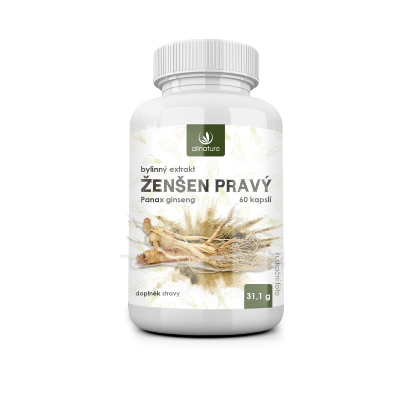 Allnature Ženšen bylinný extrakt, 60 ks