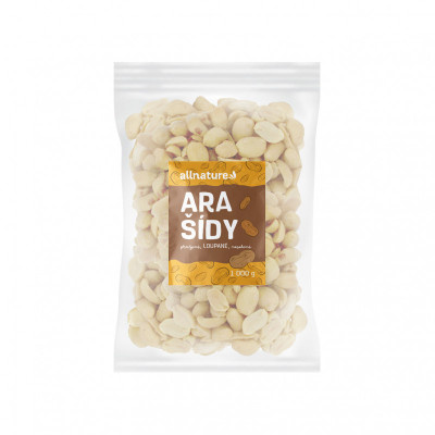 ALLNATURE Arašídy loupané pražené nesolené 1000 g