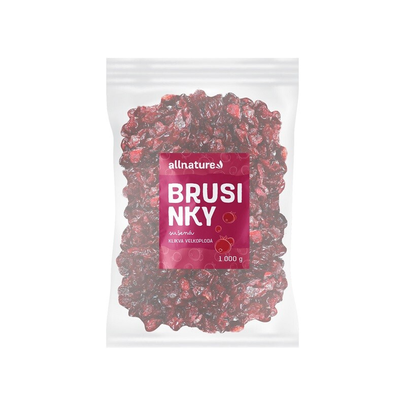 ALLNATURE Brusinka sušená 1000 g