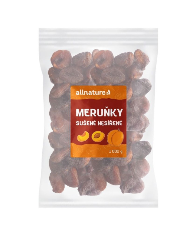 ALLNATURE Meruňky sušené nesířené 1000 g