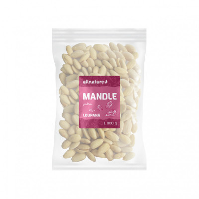 ALLNATURE Mandle jádra loupaná 1000 g