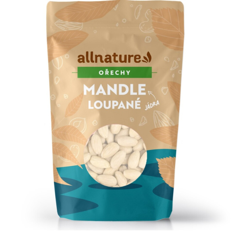 ALLNATURE Mandle jádra loupaná 1000 g
