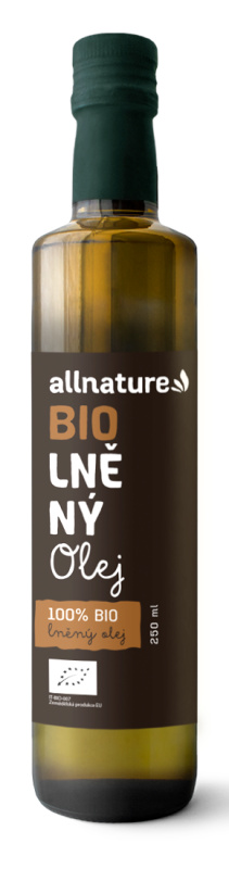 ALLNATURE Lněný olej 250 ml BIO