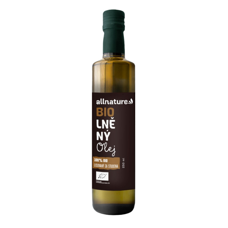 ALLNATURE Lněný olej 250 ml BIO