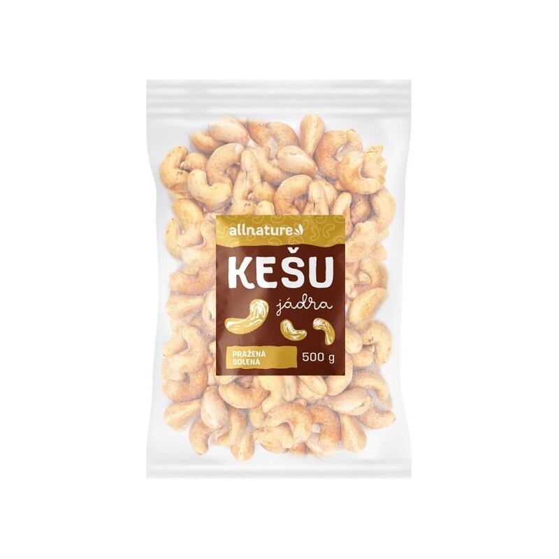 ALLNATURE Kešu pražené solené 500 g