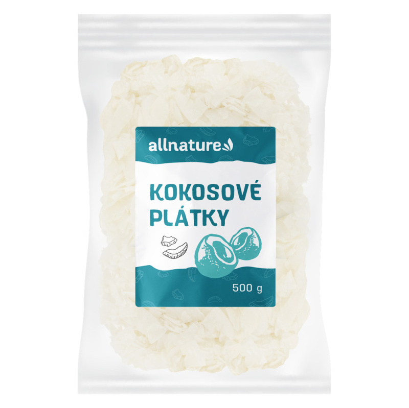 Allnature Kokosové chipsy, 500 g