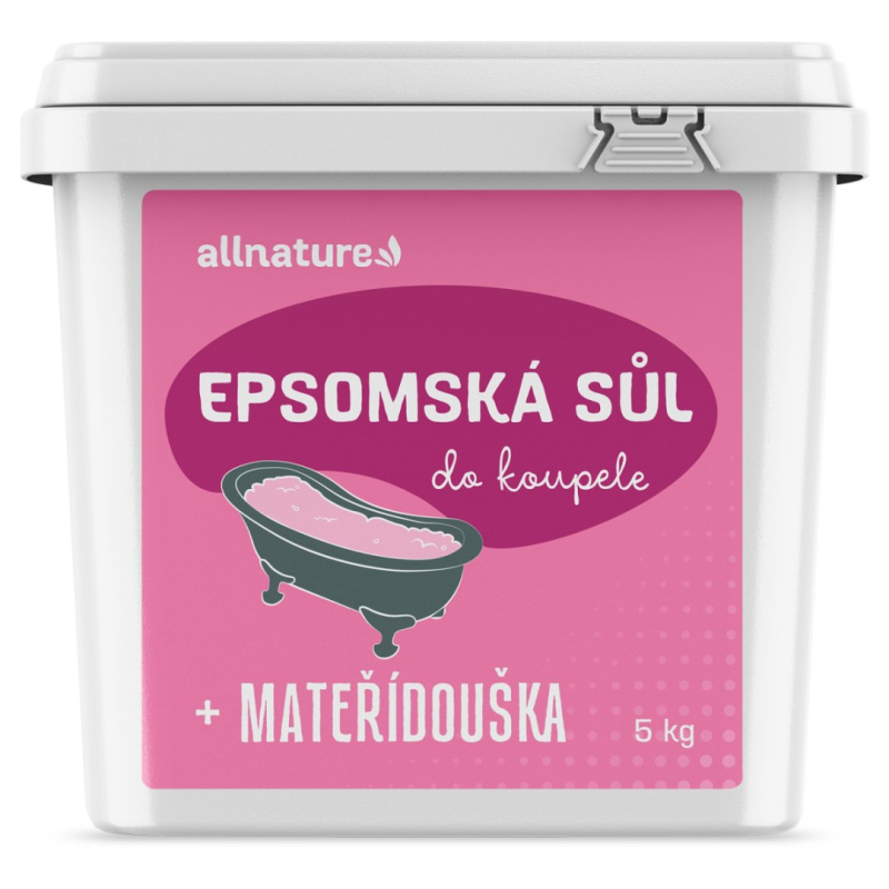 Allnature Epsomská sůl Mateřídouška sůl do koupele 5000 g