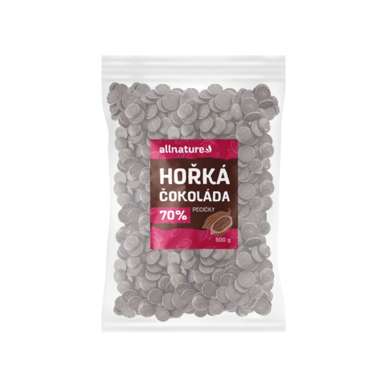ALLNATURE Hořká čokoláda 70% 500 g