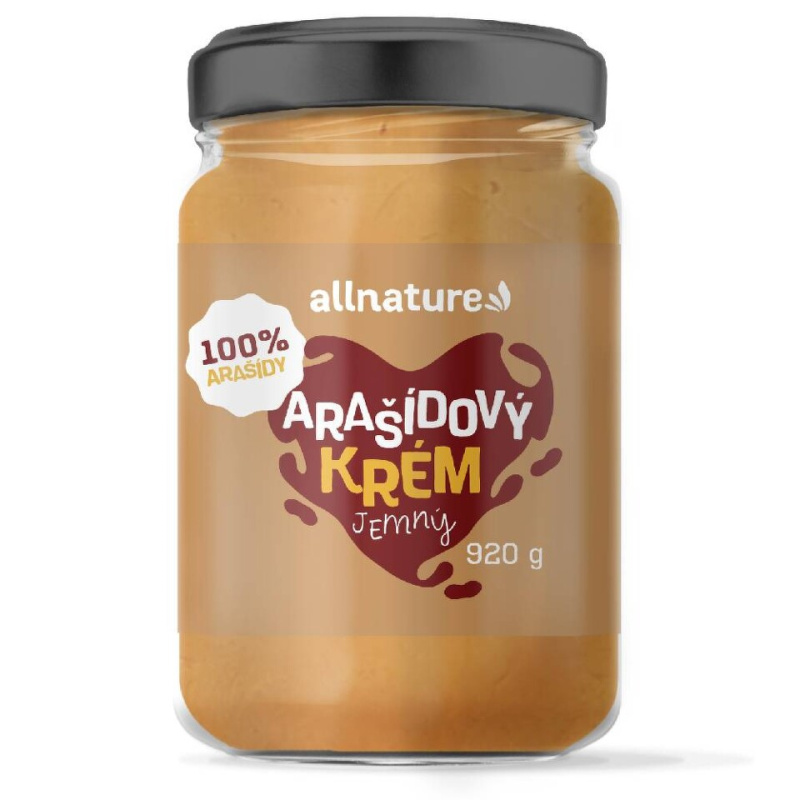 Allnature Arašídový krém jemný, 920 g