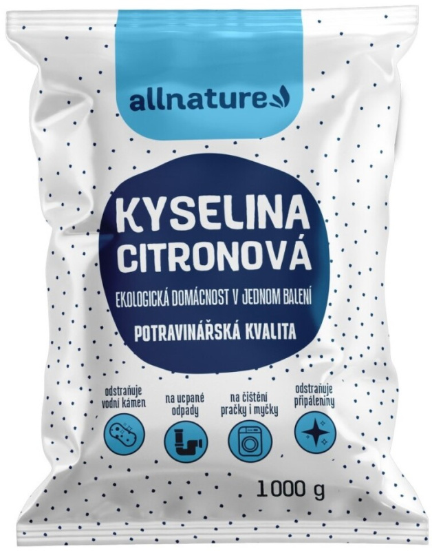 Allnature Kyselina citronová, 1000 g