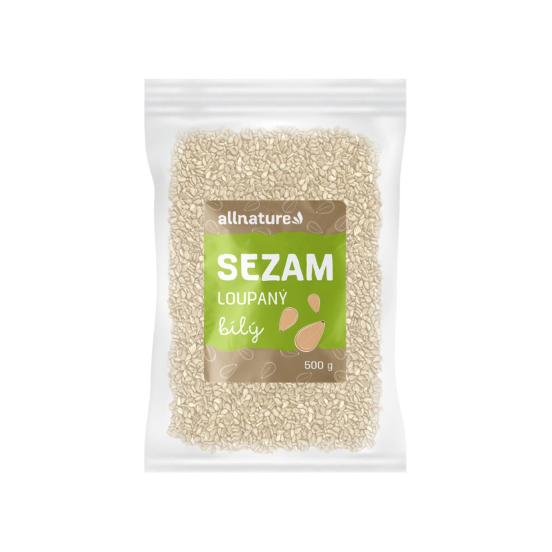 ALLNATURE Sezam bílý loupaný 500 g