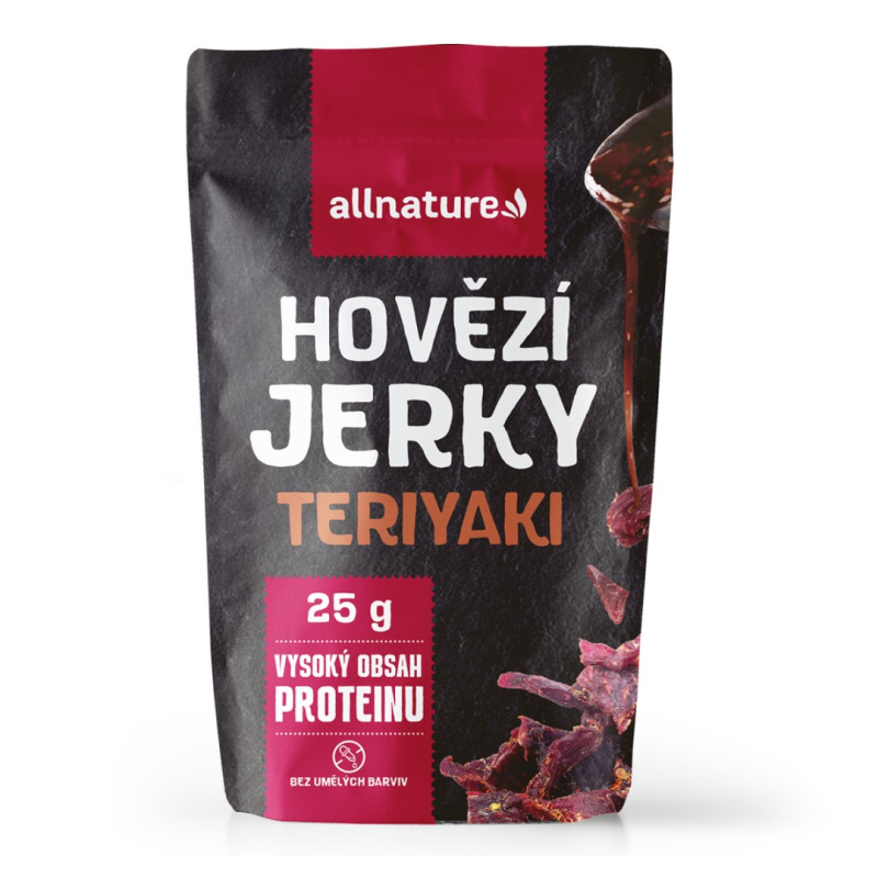 ALLNATURE Beef Teriyaki Jerky sušené maso 25 g