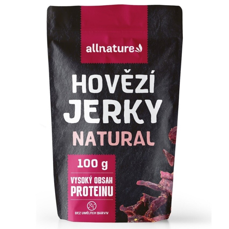 Allnature BEEF Natural Jerky, 100 g