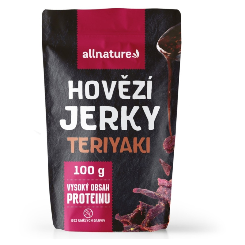 ALLNATURE Beef Teriyaki Jerky sušené maso 100 g