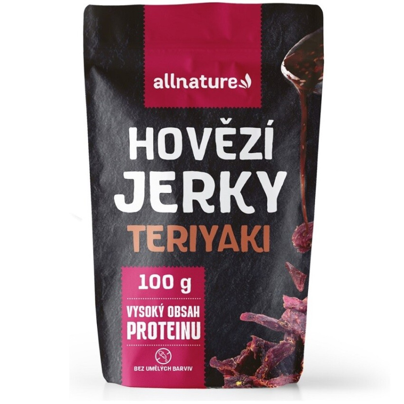 ALLNATURE Beef Teriyaki Jerky sušené maso 100 g