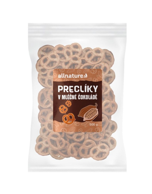 ALLNATURE Preclíky v mléčné čokoládě 500 g