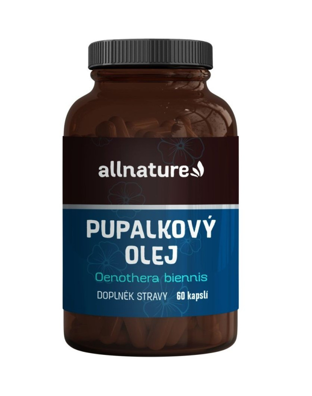 Allnature Pupalkový olej, 60 ks