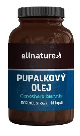 Allnature Pupalkový olej, 60 ks