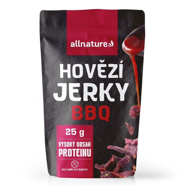 ALLNATURE Beef bbq jerky sušené maso 25 g