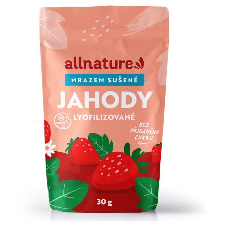 Allnature Jahody sušené mrazem, 30 g
