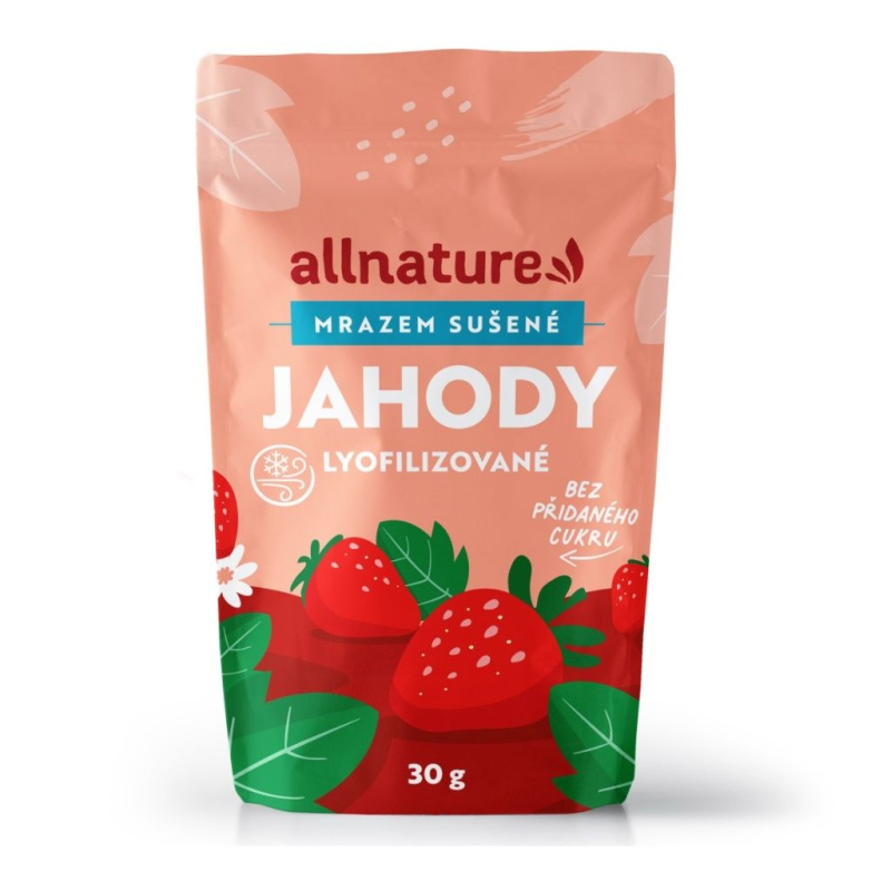 Allnature Jahody sušené mrazem, 30 g