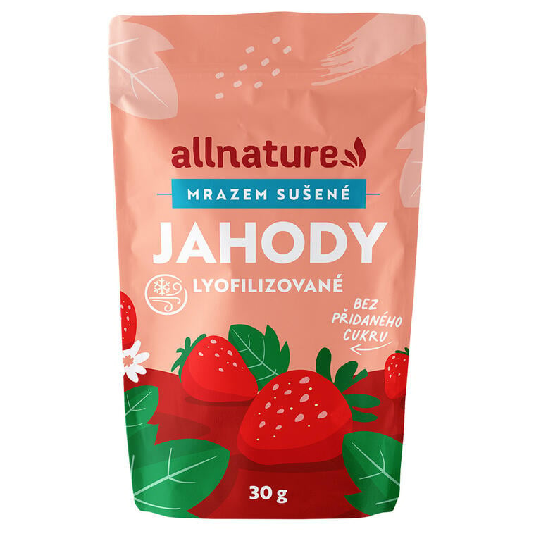 Allnature Jahody sušené mrazem, 30 g
