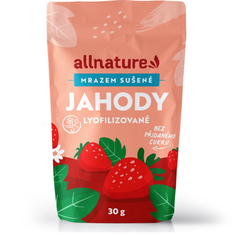 Allnature Jahody sušené mrazem, 30 g