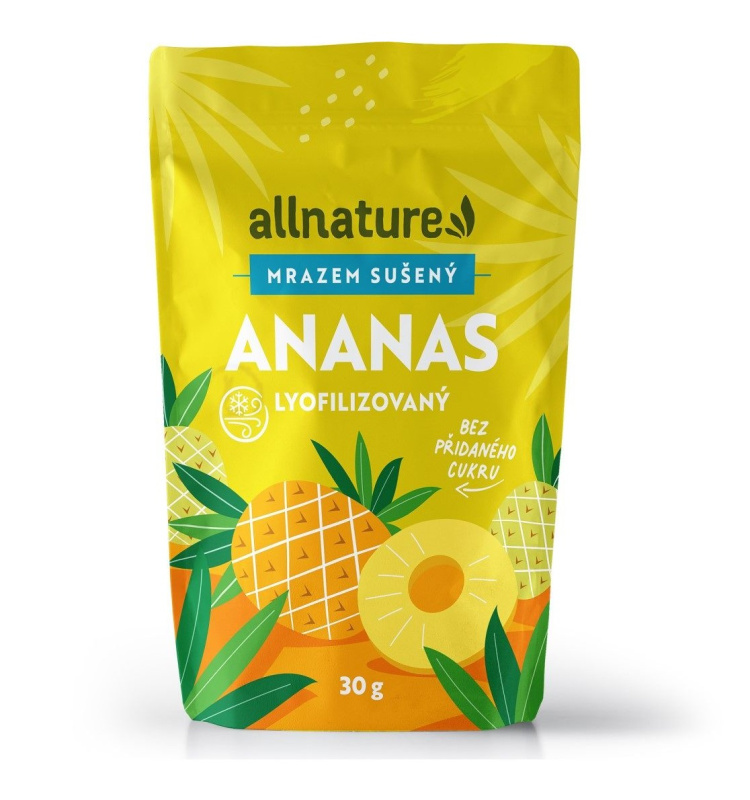 Allnature Ananas sušený mrazem kousky, 30 g