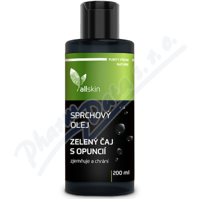 Allskin sprchový olej Zelený čaj s opuncií 200ml