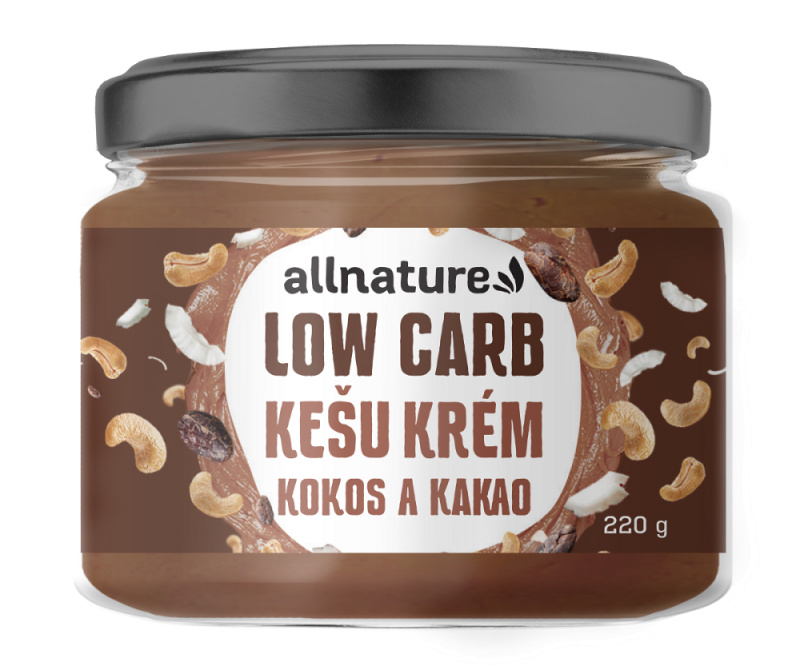 ALLNATURE Kešu krém low carb kokos a kakao 220 g