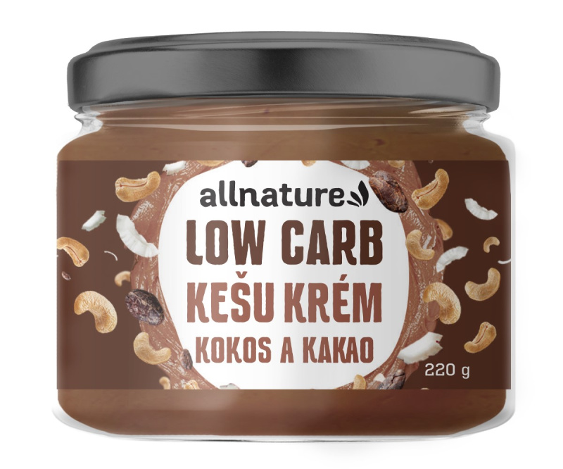 ALLNATURE Kešu krém low carb kokos a kakao 220 g