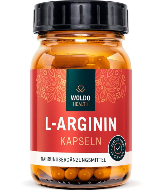 WOLDOHEALTH L-Arginin HCL 120 kapslí