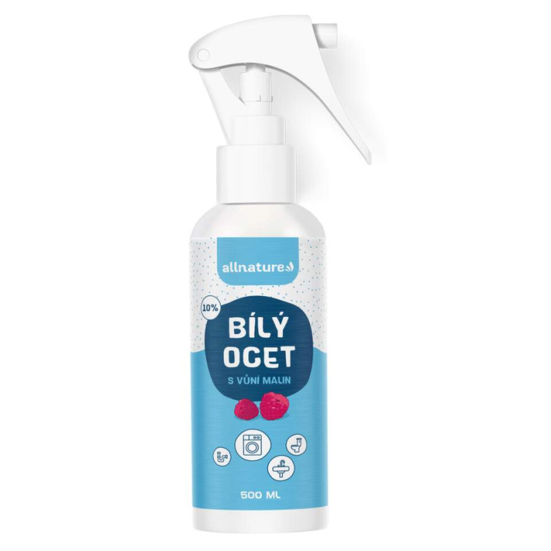 ALLNATURE Bílý ocet sprej 10 % s vůní malin 500 ml
