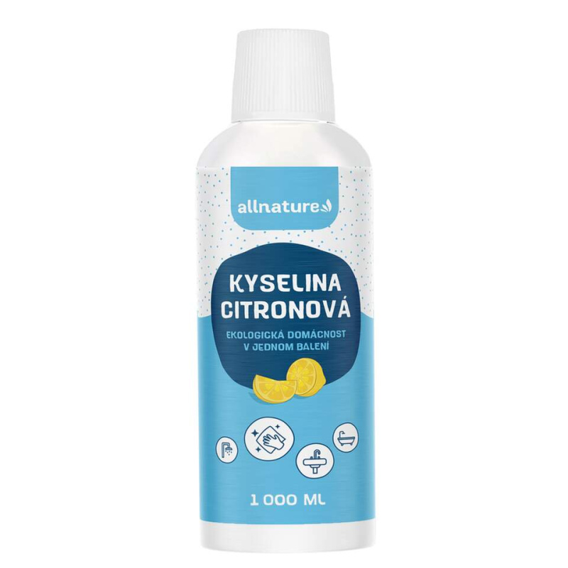 Allnature Kyselina citronová roztok, 1 l