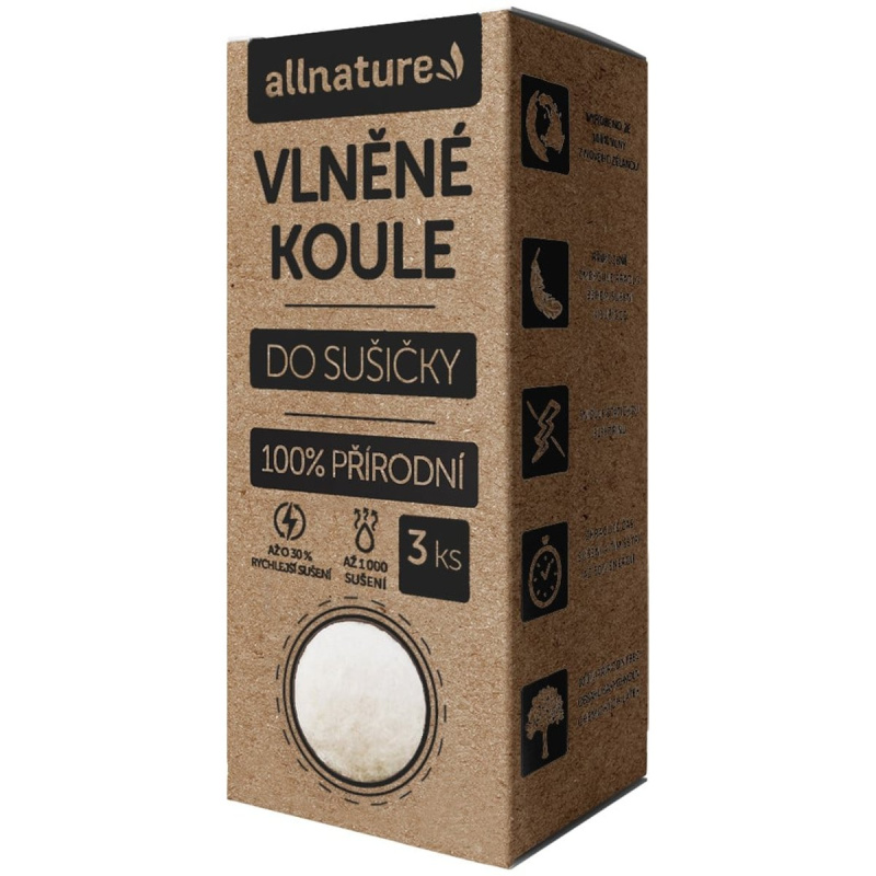 Allnature Vlněné koule do sušičky