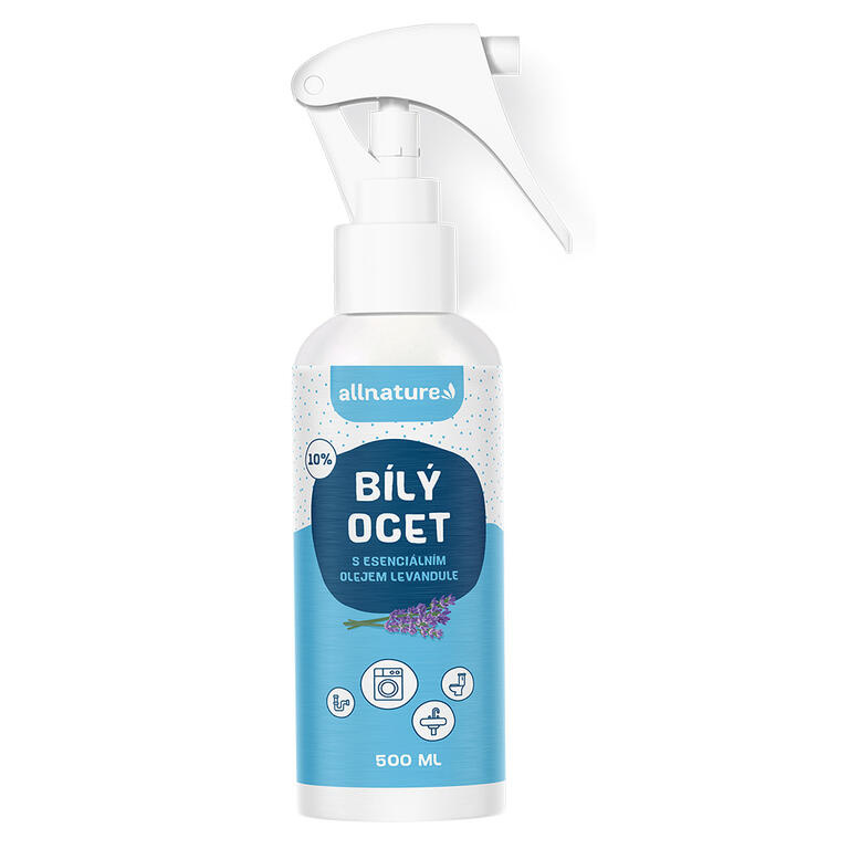 Allnature Bílý ocet sprej 10 % levandule, 500 ml