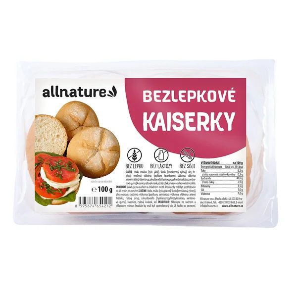 ALLNATURE Bezlepkové kaiserky 100 g