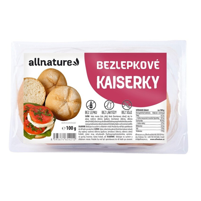ALLNATURE Bezlepkové kaiserky 100 g