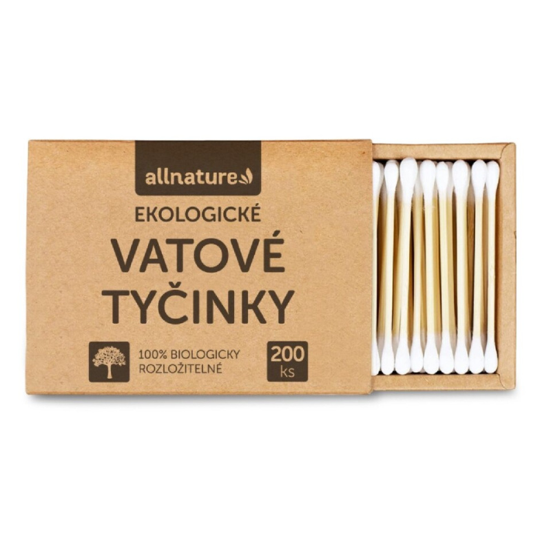 Allnature Ekologické vatové tyčinky
