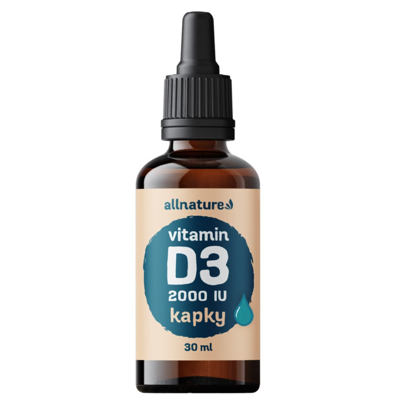 Allnature Vitamin D3 Forte 2000IU - kapky, 30 ml