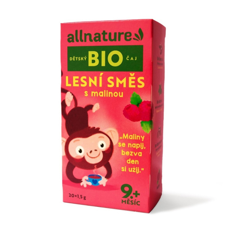 ALLNATURE Dětský čaj lesní směs s malinou BIO 20 sáčků