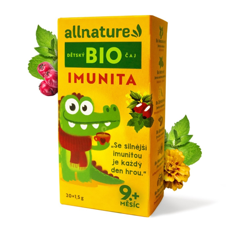 ALLNATURE Dětský čaj imunita BIO 20 sáčků