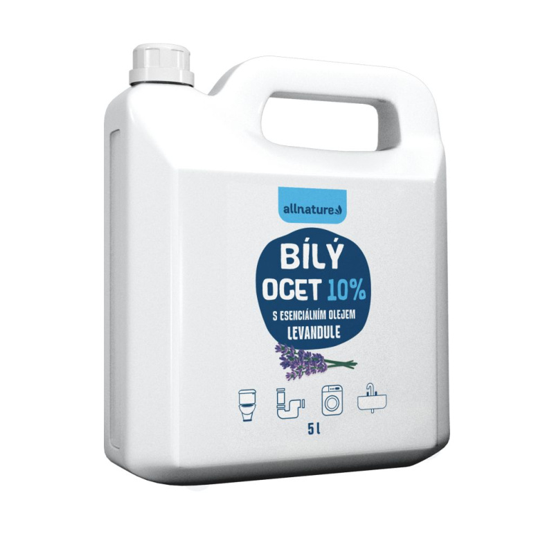ALLNATURE Bílý ocet 10 % s vůní levandule 5 l