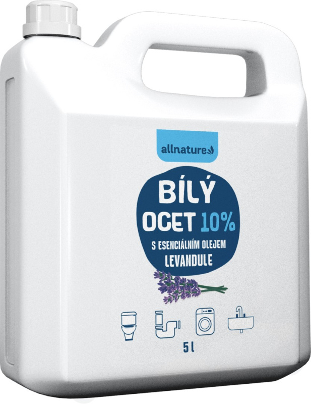 ALLNATURE Bílý ocet 10 % s vůní levandule 5 l