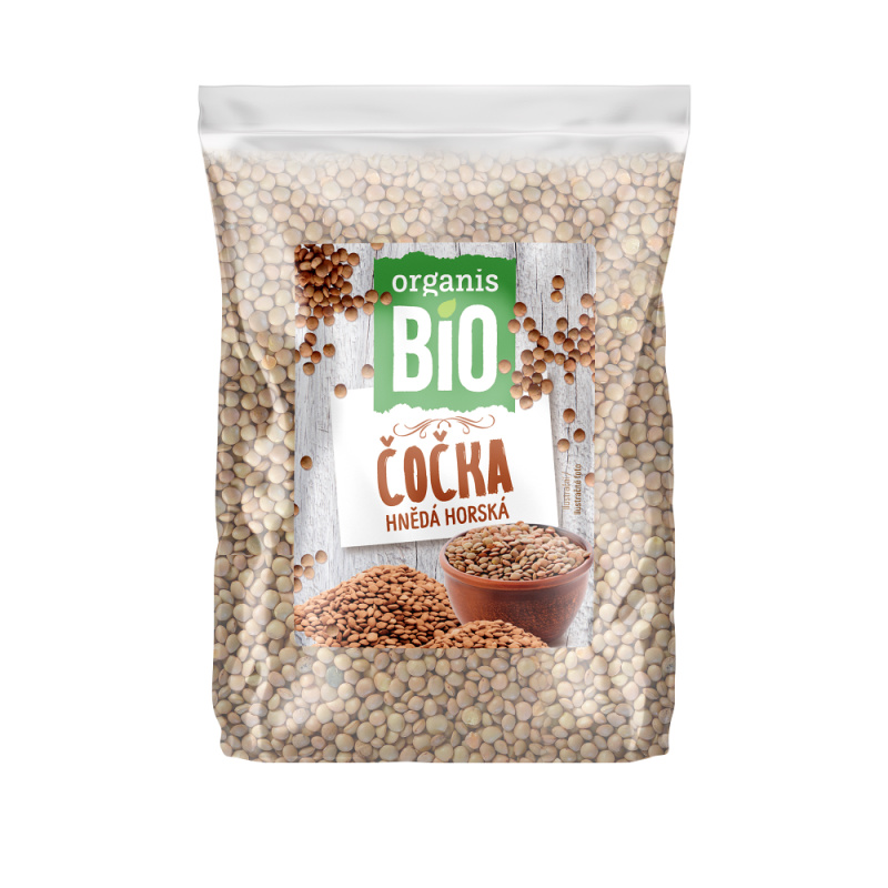 ORGANIS Čočka hnědá horská BIO 500 g