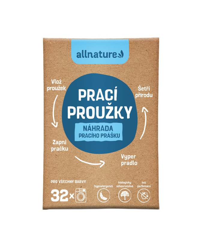ALLNATURE Prací proužky 16 kusů 32 praní