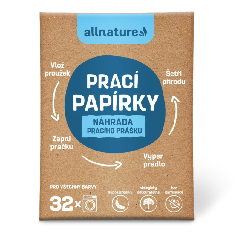 ALLNATURE Prací proužky 16 kusů 32 praní